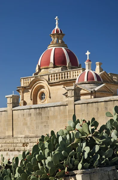 Detail církve v Maltě ostrov gozo — Stock fotografie