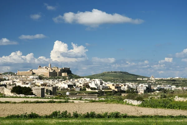 Victoria cidade em gozo ilha malta — Fotografia de Stock