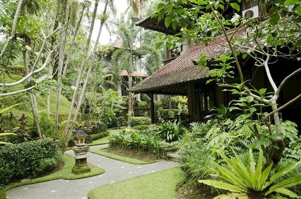 Tropical gardens in bali indonesia — Stock Photo, Image