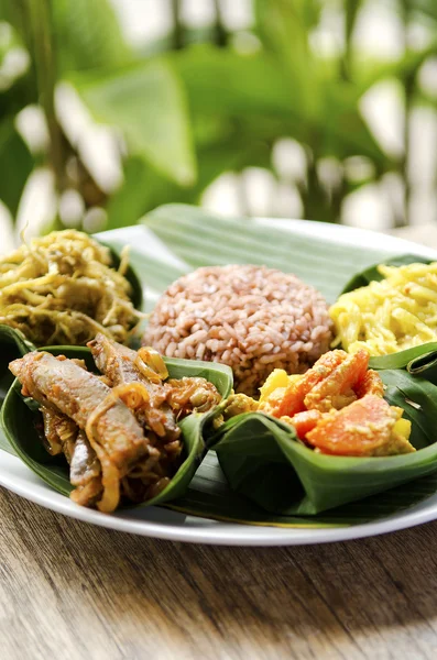 Indonesian food in bali — Stok fotoğraf