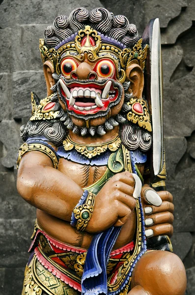 雕像在寺庙巴厘岛 — 图库照片
