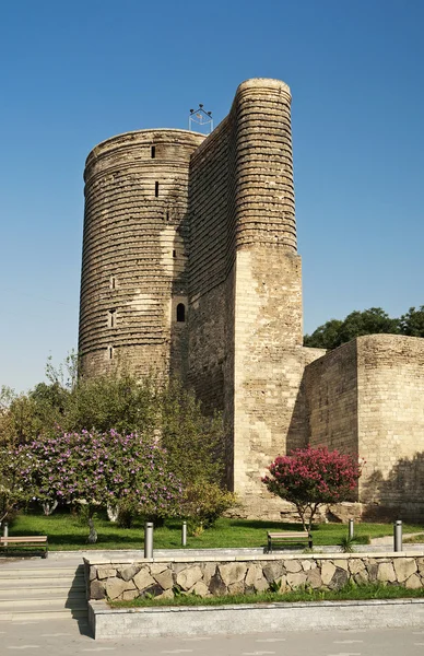 Torre delle fanciulle in baku azerbaijan — Foto Stock
