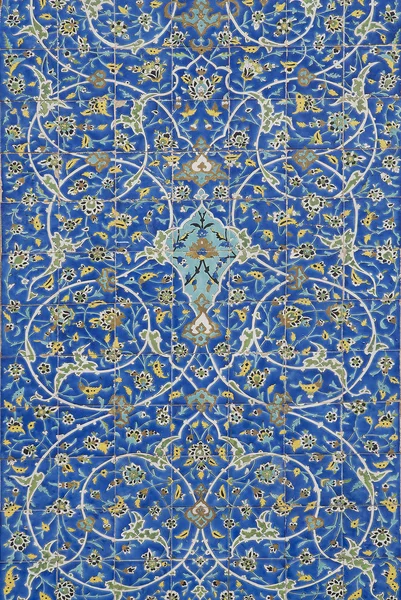 Azulejos tradicionales de cerámica persa en Isfahán Iran — Foto de Stock
