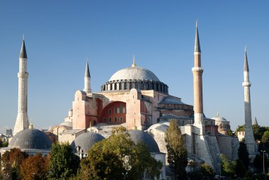 Hagia sophia mosque in instanbul turkey clipart