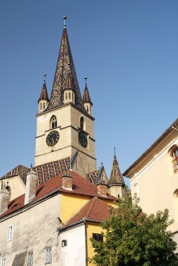 Kilise spire sighisoara Romanya