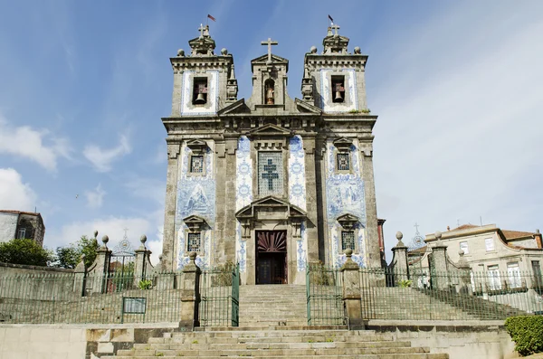 Santo ildefonso kyrkan i porto portugal — Stockfoto