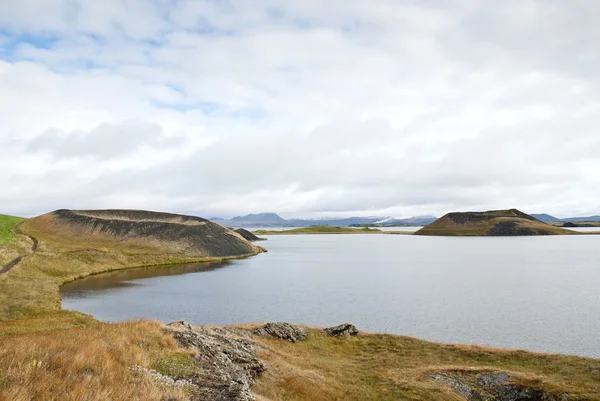 Sopečná krajina ve vnitrozemí Islandu — Stock fotografie