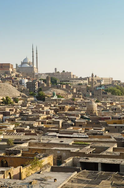 Cidade dos mortos e cidadela no egito cairo — Fotografia de Stock