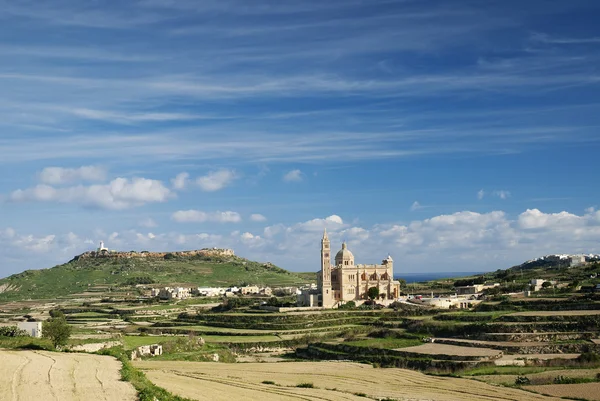 Ландшафт острова Гозо на Мальте — стоковое фото