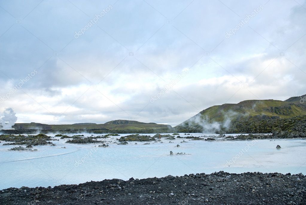 Blue lagoon near reykjavik iceland