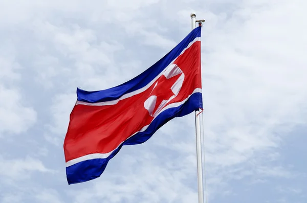 North korea flag — Stock Photo, Image