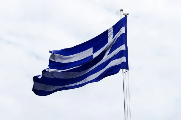 Vlajka Řecko — Stock fotografie