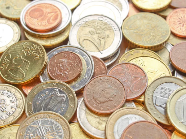 Euro coins — Stock Photo, Image