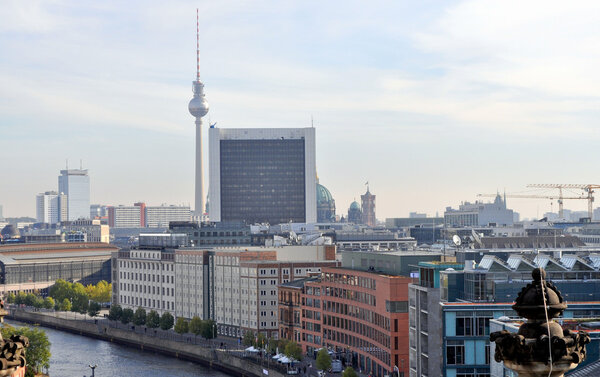 View of the city of Berlin in Germany