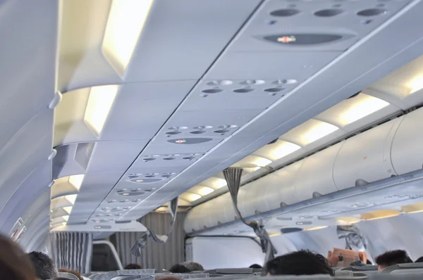 Wnętrze samolotu — Zdjęcie stockowe