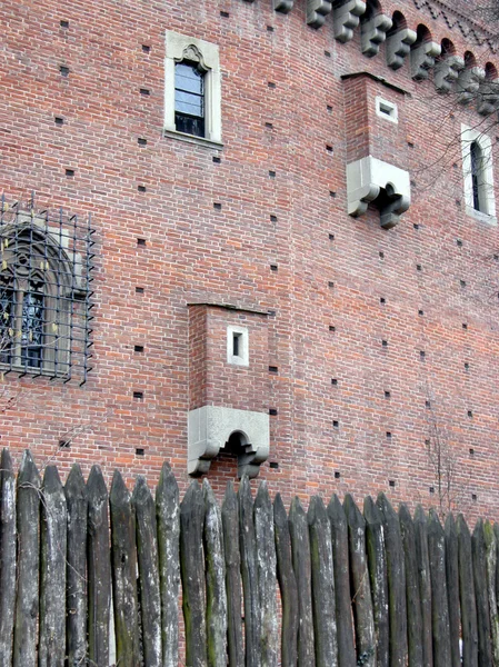 Середньовічний замок, Турин — стокове фото