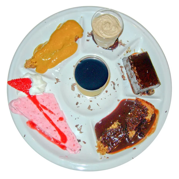 Cake sampler dish — Stock Photo, Image