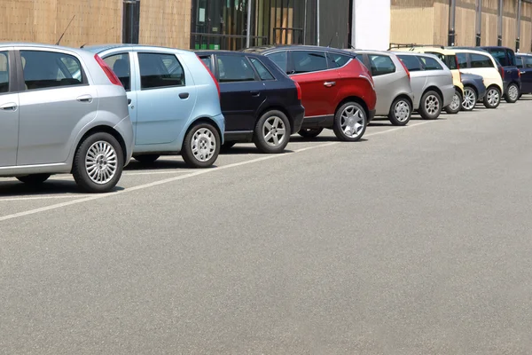 Парковка для автомобилей Стоковое Изображение