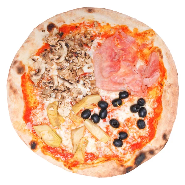 Pizza zu vier Jahreszeiten — Stockfoto