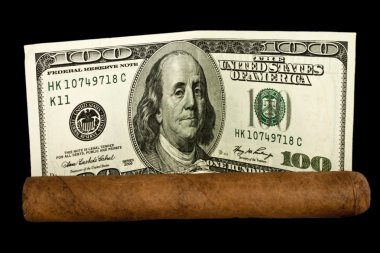 Cigar and Dollars clipart