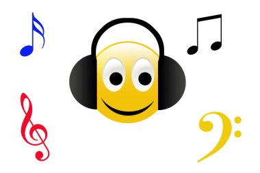 mutlu müzik smiley