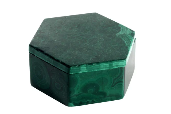 공작 석 녹색 상자 — 스톡 사진