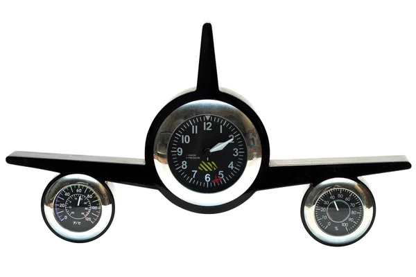 Годинник у стилі літаків — стокове фото
