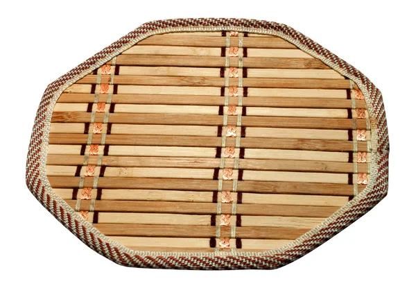 竹厨房垫子 — 图库照片