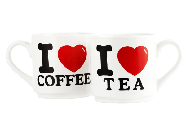 コーヒーとお茶のマグ — ストック写真