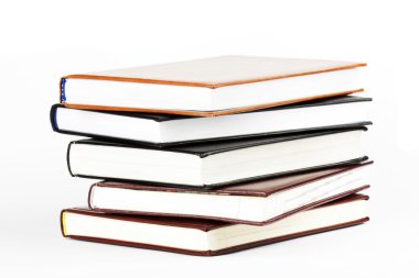 Stack of five books clipart