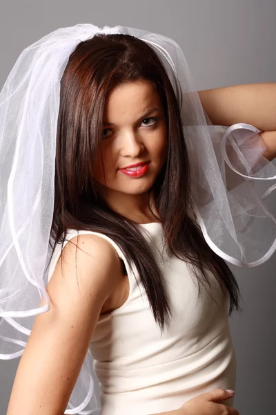 Portret van een bruid — Stockfoto