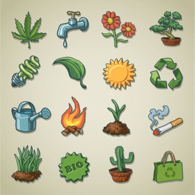 Freehands icons - ecology clipart