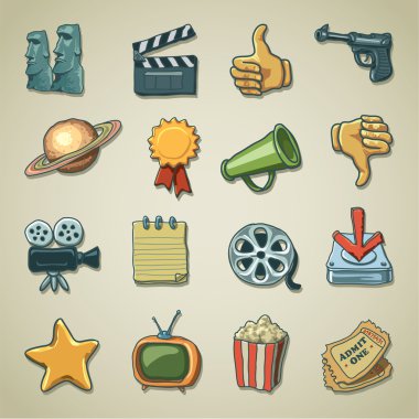 Freehands icons - movie clipart