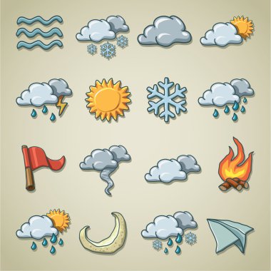 Freehands icons - weather clipart