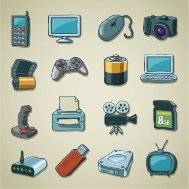 Freehands icons - computers & electronics clipart