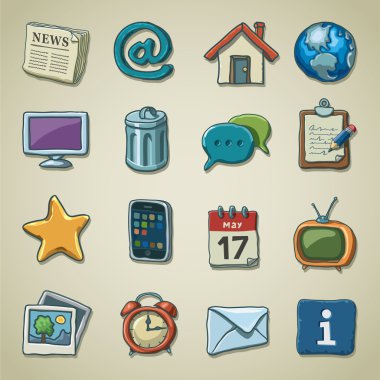 Freehands icons - multimedia clipart