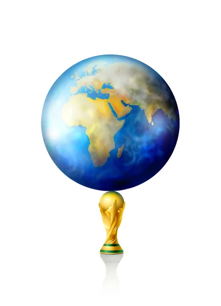 Football trophy koncept — Stockfoto