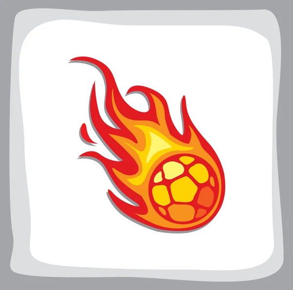 Boule de feu de handball — Image vectorielle
