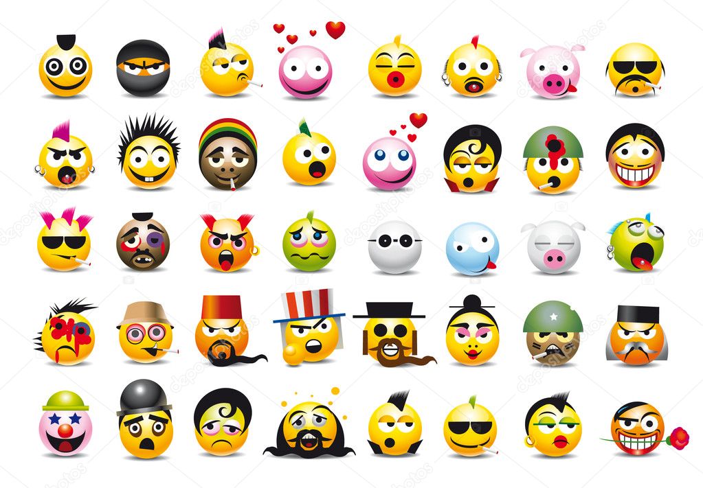 Brand-new collection of amazing emoticons