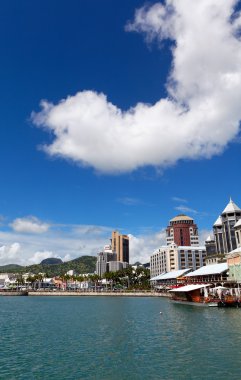 Caudan Water Front in Port-Louis, Mauritius clipart