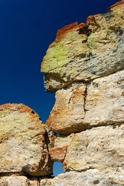 Formazione rocciosa nella montagna di Isalo Immagine Stock