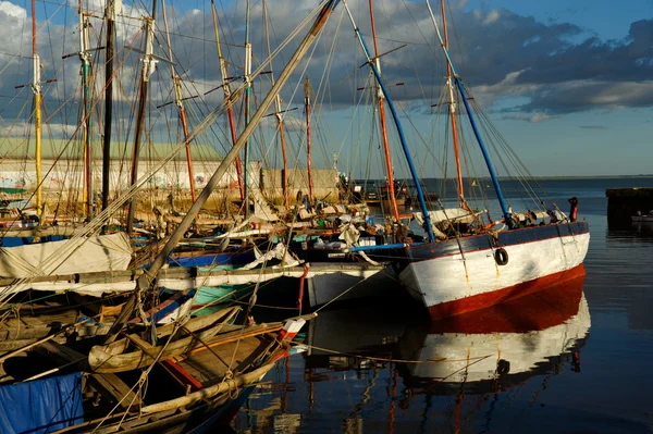 Il magnifico porto tradizionale di Majunga — Foto Stock