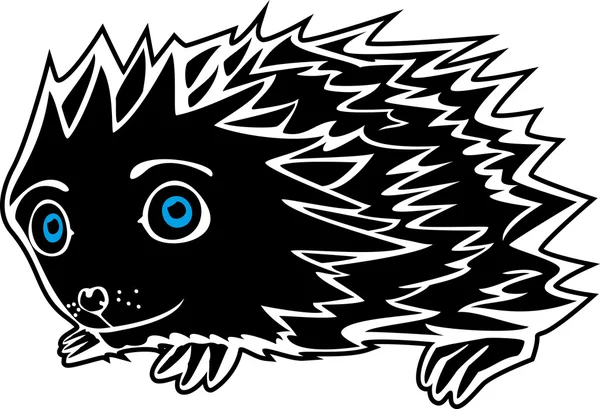 Little funny Hedgehog — Stock Vector