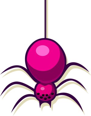 A vector illustration of a spider. clipart