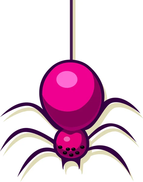 En vektor illustration av en spindel. — Stock vektor