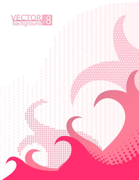 A vector background about Love — Stock Vector