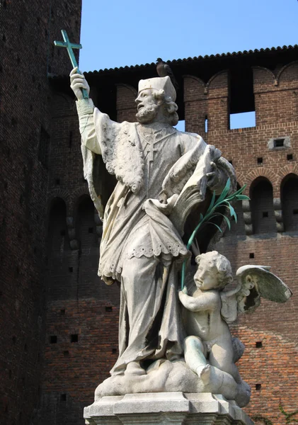 sforzesco castle heykele ait fotoğraf .