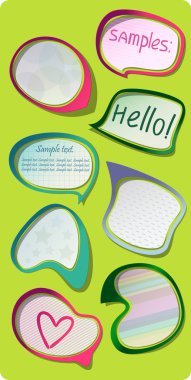 A pack of photorealistic vector stickers clipart