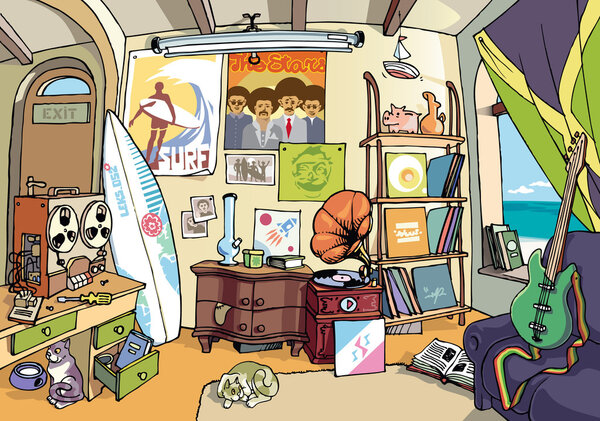 The surfer 's room

