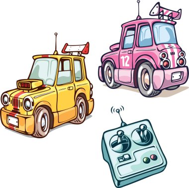 Two RC cars. clipart